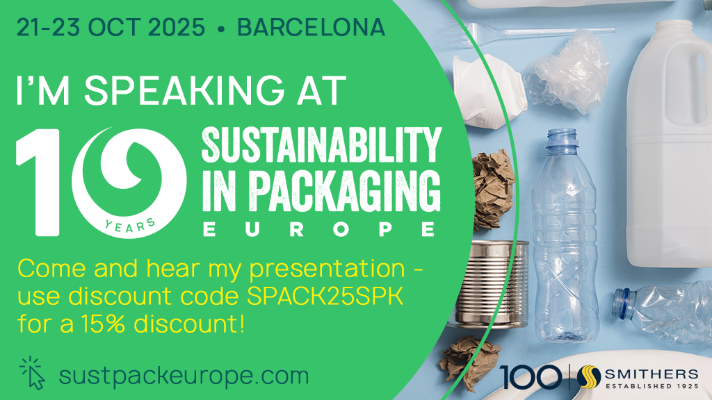 Steve Claus to speak at forthcoming Sustainability in Packaging Europe 21-23rd October